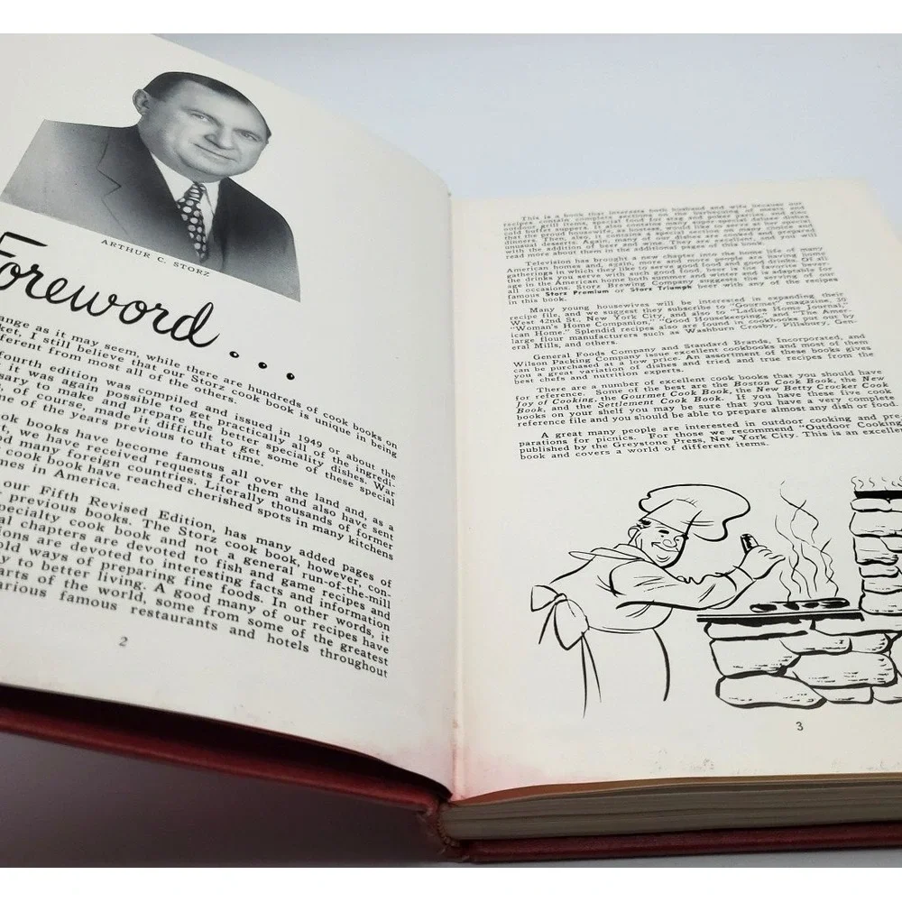 Dwight Eisenhower Copy The New Storz Cook Book Special Deluxe Ed. Storz Brewing‎